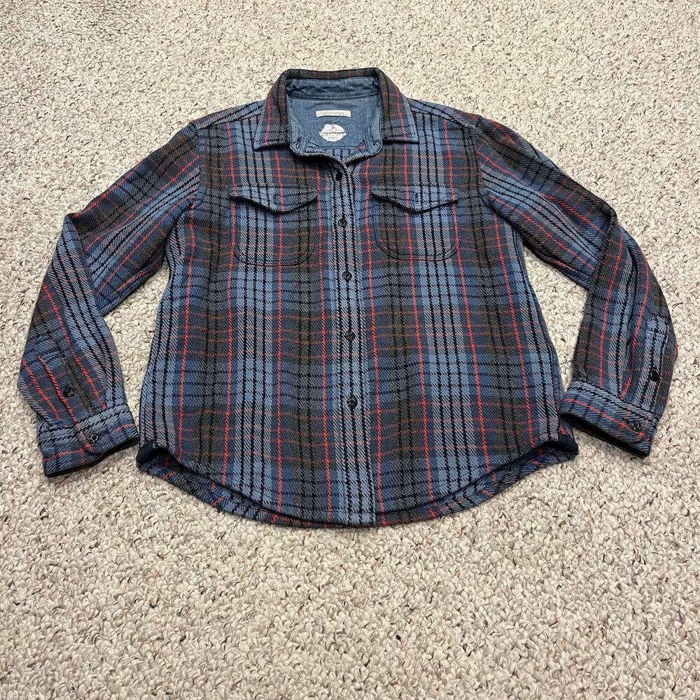 Outerknown Blanket Shirt XS/S Pacific Old Coast Plaid Outdoor Granola Camp